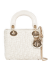 Ruched Mini Lady Dior, front view